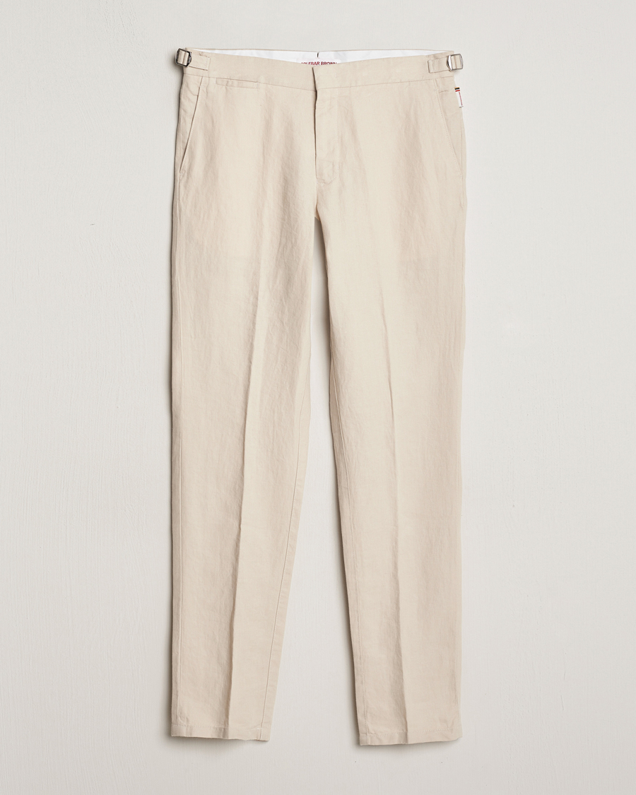 Herren | Hosen | Orlebar Brown | Griffon Linen Trousers Chai