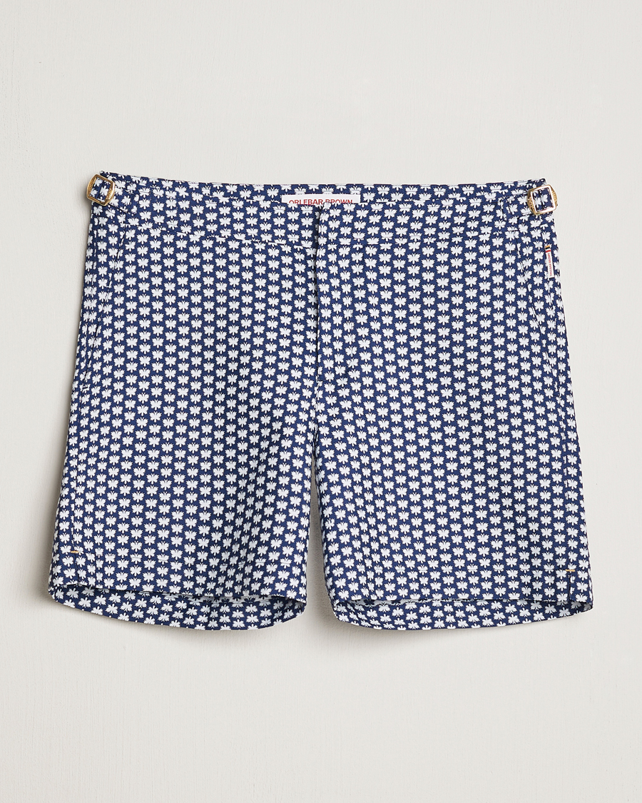 Herren | Badehosen | Orlebar Brown | Bulldog Jaquard Flutter Swim Shorts Night Iris