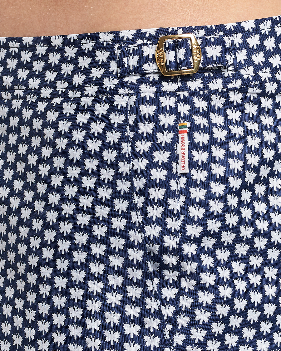 Herren | Badehosen | Orlebar Brown | Bulldog Jaquard Flutter Swim Shorts Night Iris