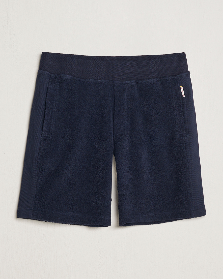 Herren | Shorts | Orlebar Brown | Afador Mix Texture Towelling Shorts Night Iris