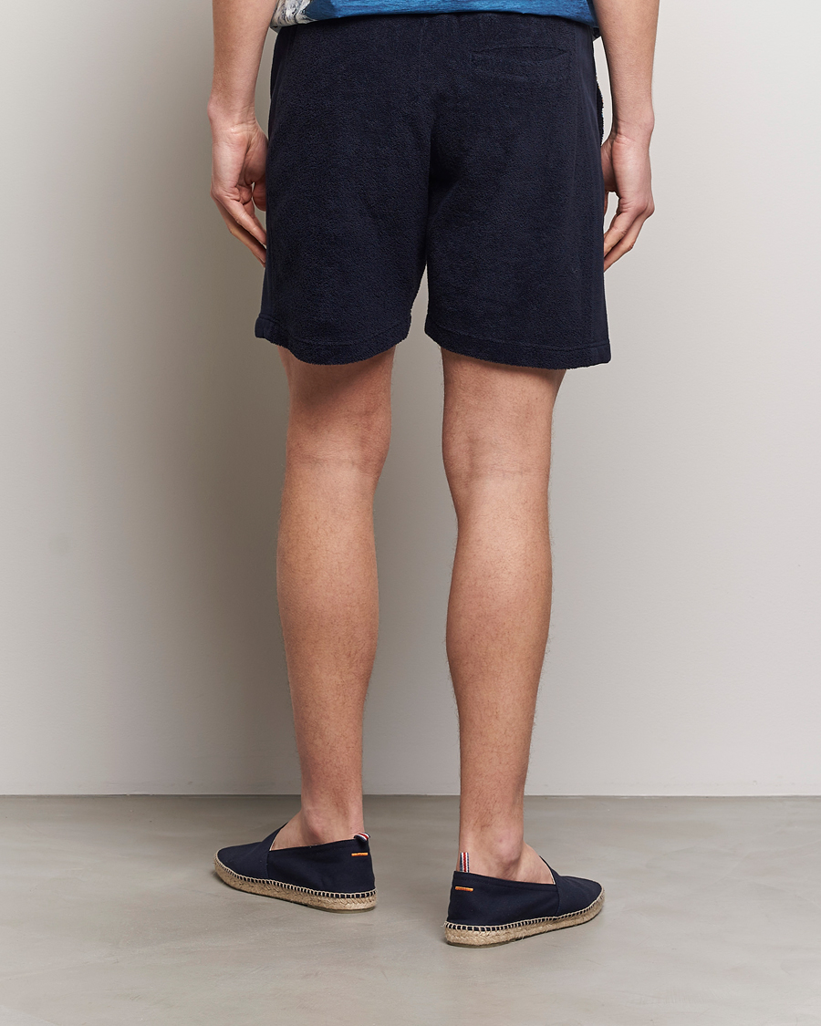 Herren | Shorts | Orlebar Brown | Afador Mix Texture Towelling Shorts Night Iris