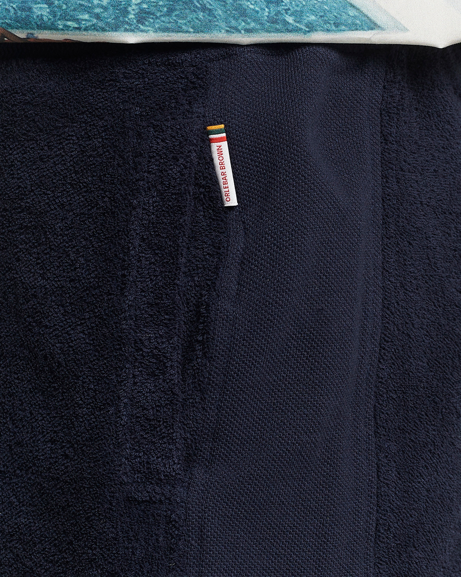 Herren | Shorts | Orlebar Brown | Afador Mix Texture Towelling Shorts Night Iris