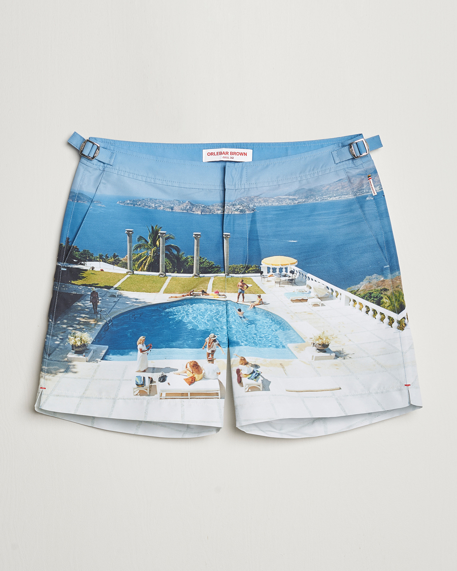 Herren | Badehosen | Orlebar Brown | Bulldog Slim Aarons Photo Swim Shorts Pacifico