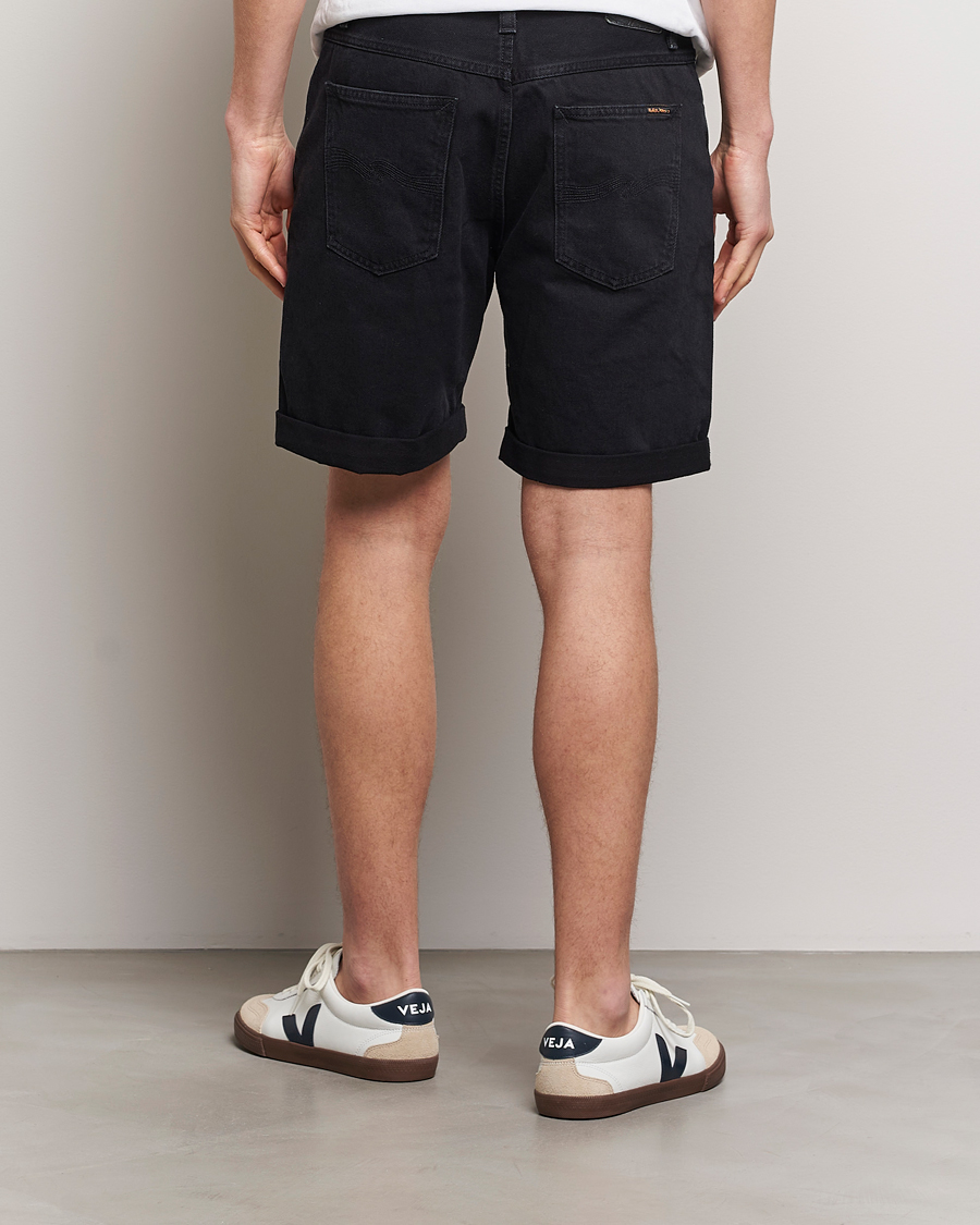 Herren | Shorts | Nudie Jeans | Josh Denim Shorts Aged Black