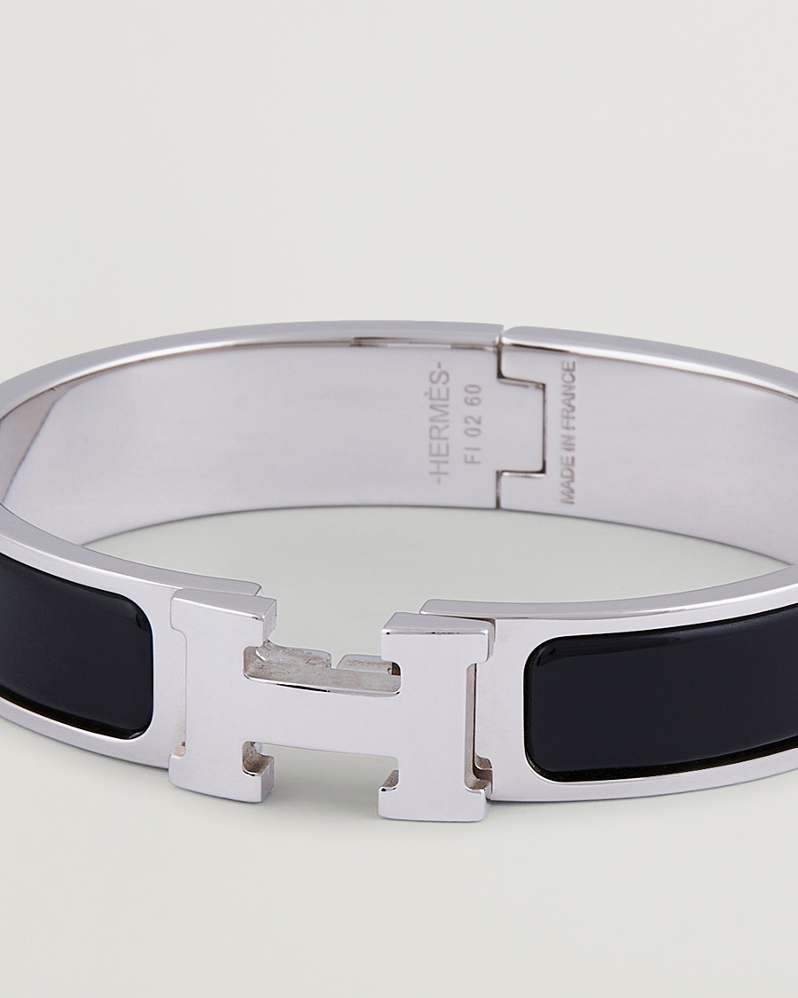 Herren | Hermès Pre-Owned Clic H Bracelet Black | Hermès Pre-Owned | Clic H Bracelet Black