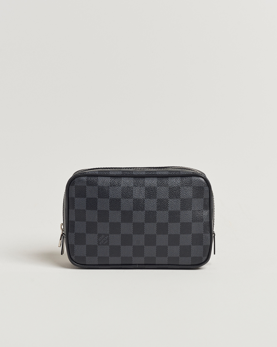 Herren | Louis Vuitton Pre-Owned Toilet Pouch PM Damier Graphite | Louis Vuitton Pre-Owned | Toilet Pouch PM Damier Graphite