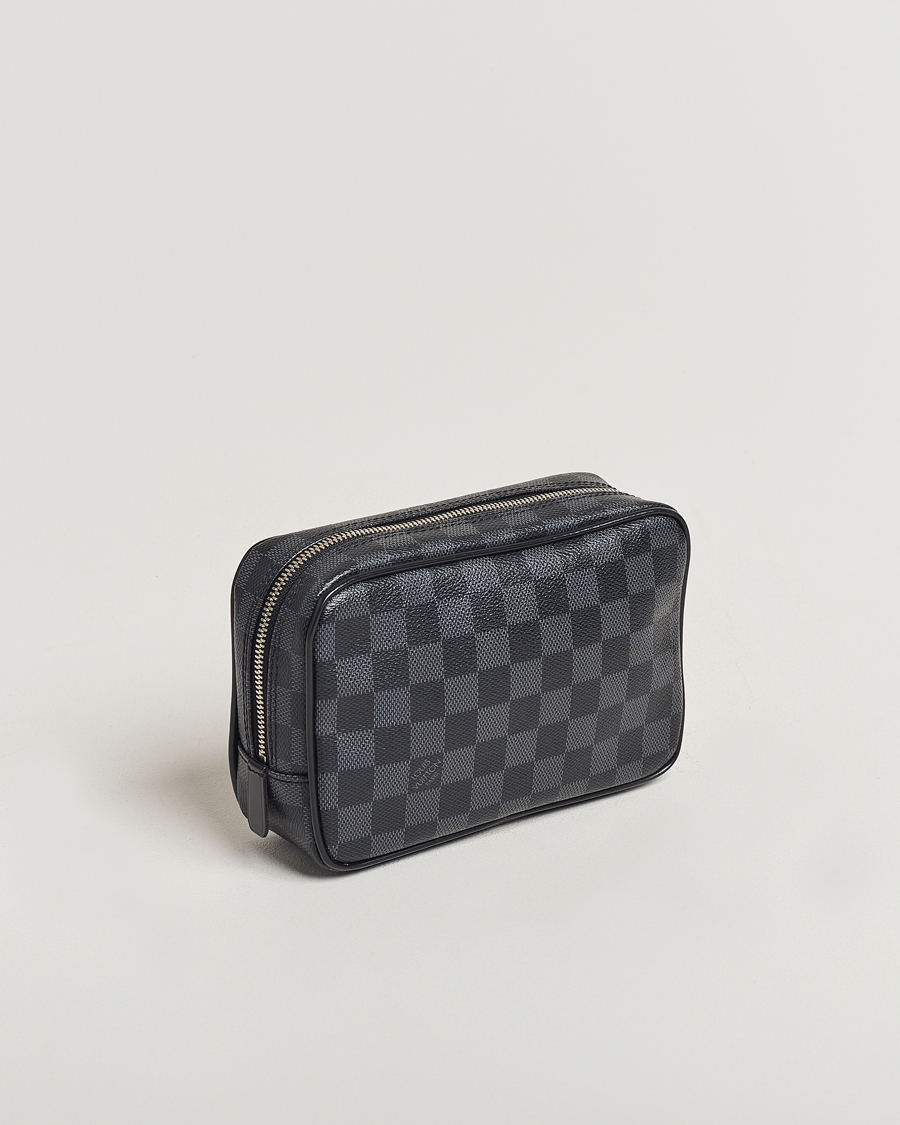 Herren | Louis Vuitton Pre-Owned Toilet Pouch PM Damier Graphite | Louis Vuitton Pre-Owned | Toilet Pouch PM Damier Graphite