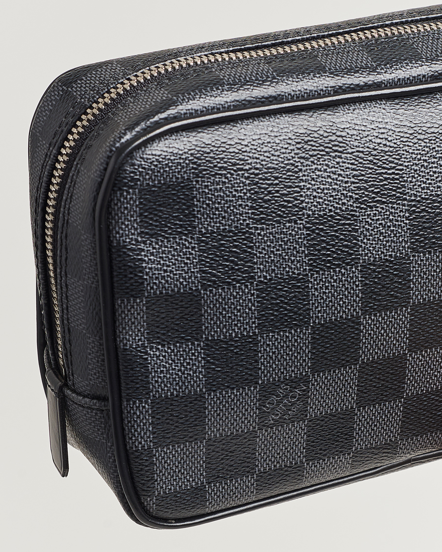 Herren | Louis Vuitton Pre-Owned Toilet Pouch PM Damier Graphite | Louis Vuitton Pre-Owned | Toilet Pouch PM Damier Graphite