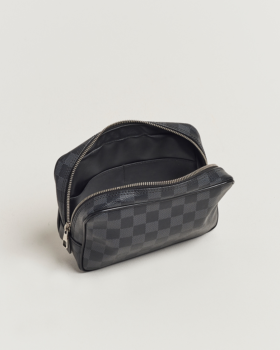 Herren | Louis Vuitton Pre-Owned Toilet Pouch PM Damier Graphite | Louis Vuitton Pre-Owned | Toilet Pouch PM Damier Graphite