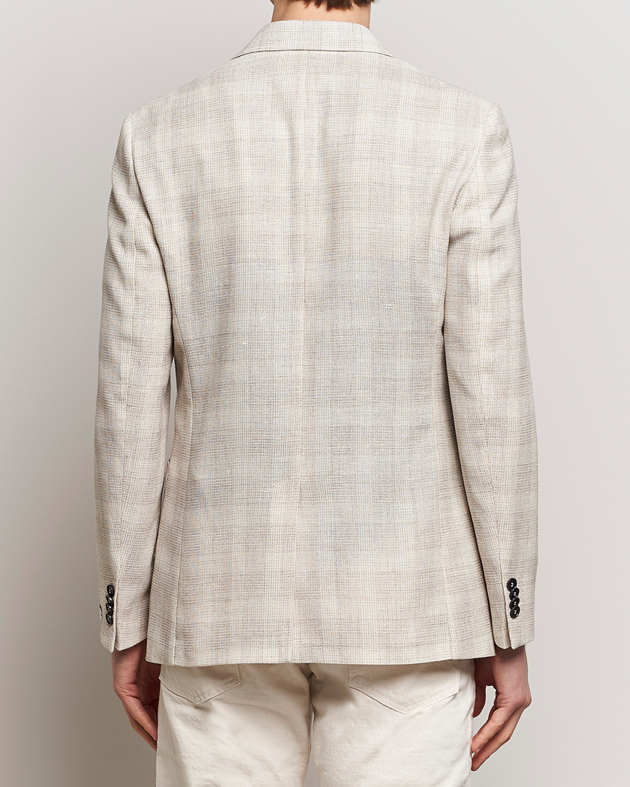 Herren | Sakkos | Tiger of Sweden | Julien Half Lined Checked Blazer Natural White