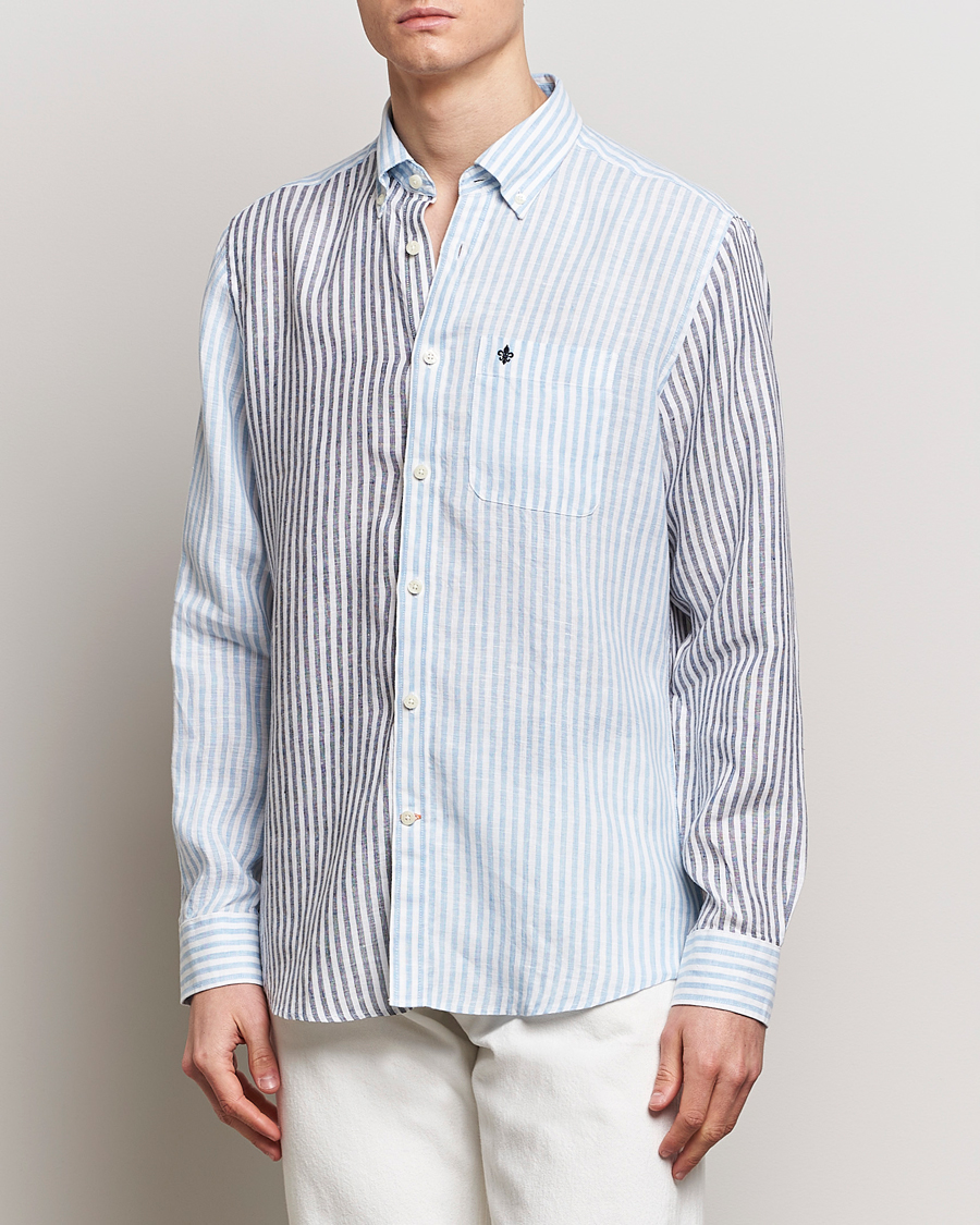 Herren | Kleidung | Morris | Douglas Linen Mix Shirt Blue