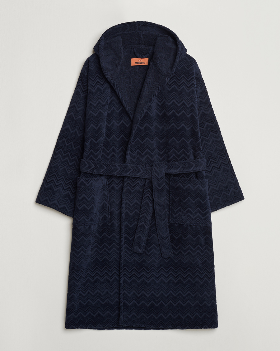 Herren | Schlafanzüge & Bademäntel | Missoni Home | Chalk Bath Robe Navy