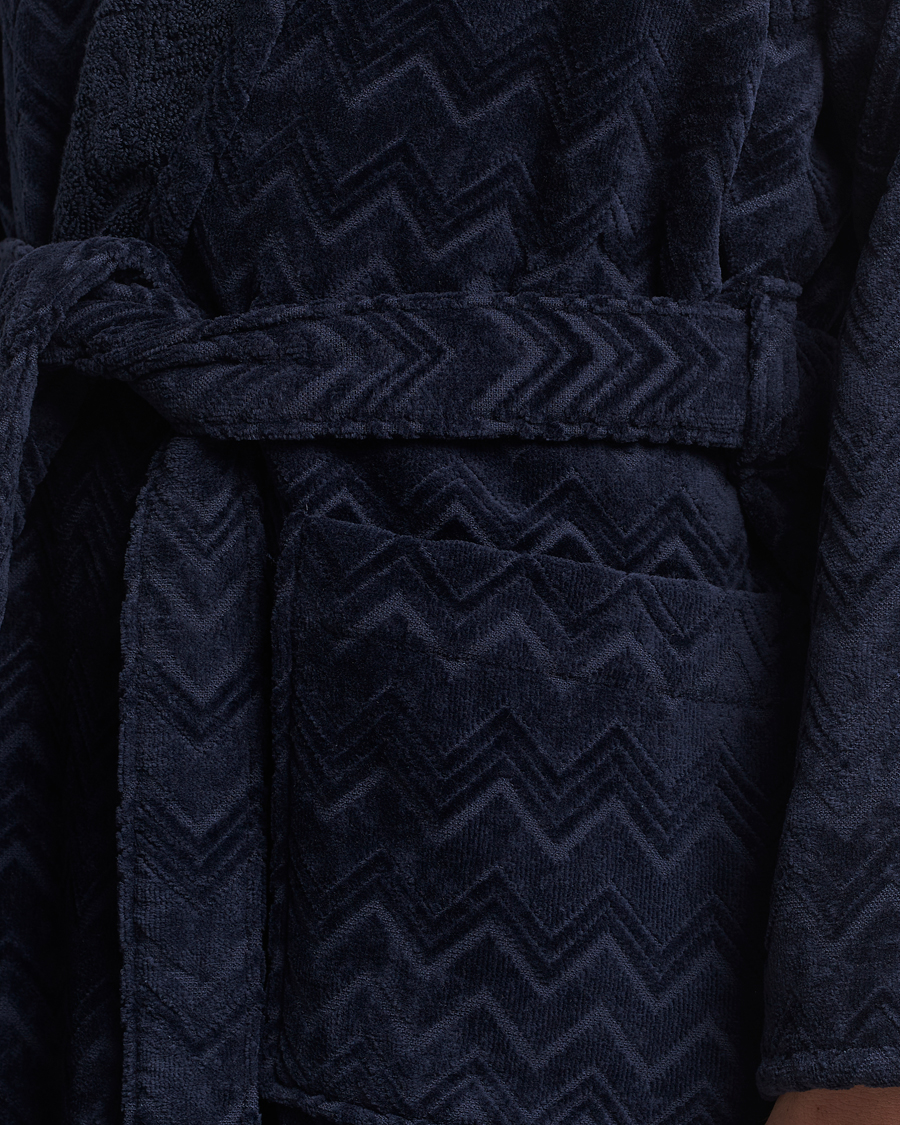 Herren | Schlafanzüge & Bademäntel | Missoni Home | Chalk Bath Robe Navy