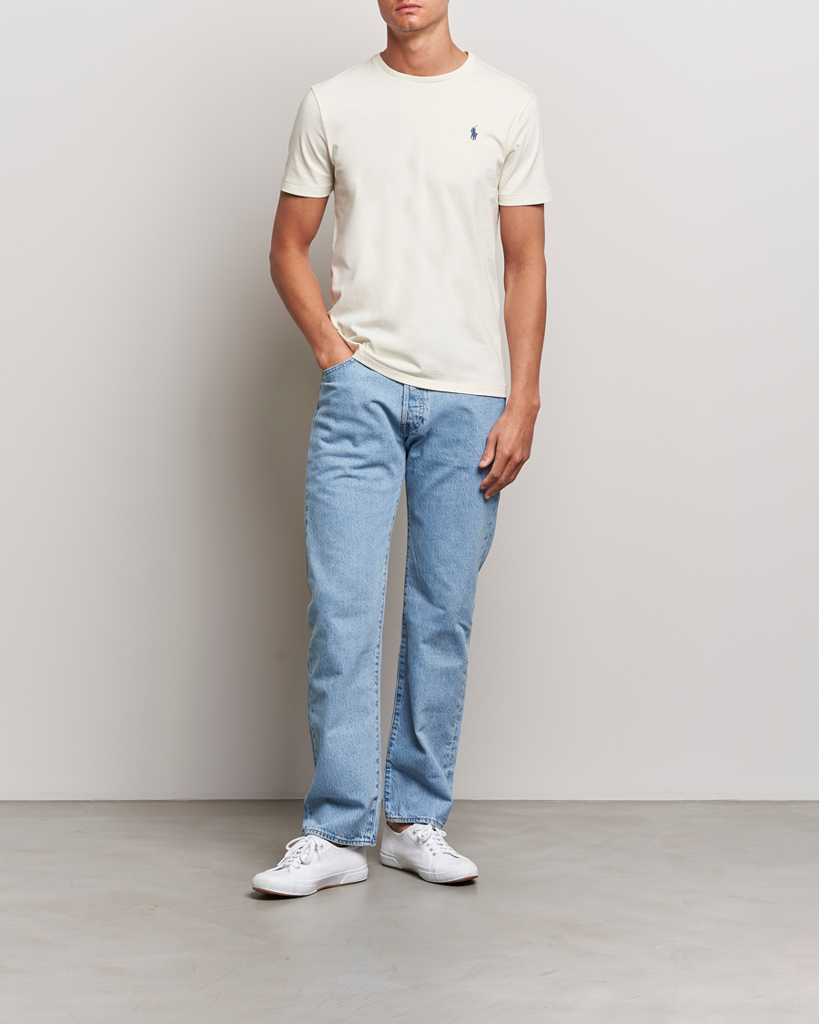 Herren | T-Shirts | Polo Ralph Lauren | Crew Neck T-Shirt Herbal Milk