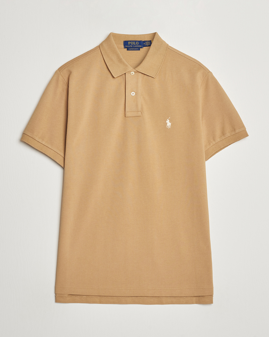 Herren | Poloshirts | Polo Ralph Lauren | Custom Slim Fit Polo Café Tan