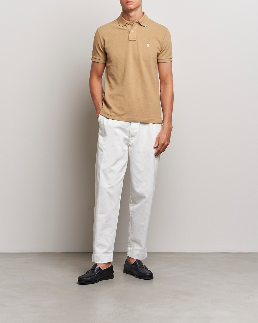 Herren | Poloshirts | Polo Ralph Lauren | Custom Slim Fit Polo Café Tan