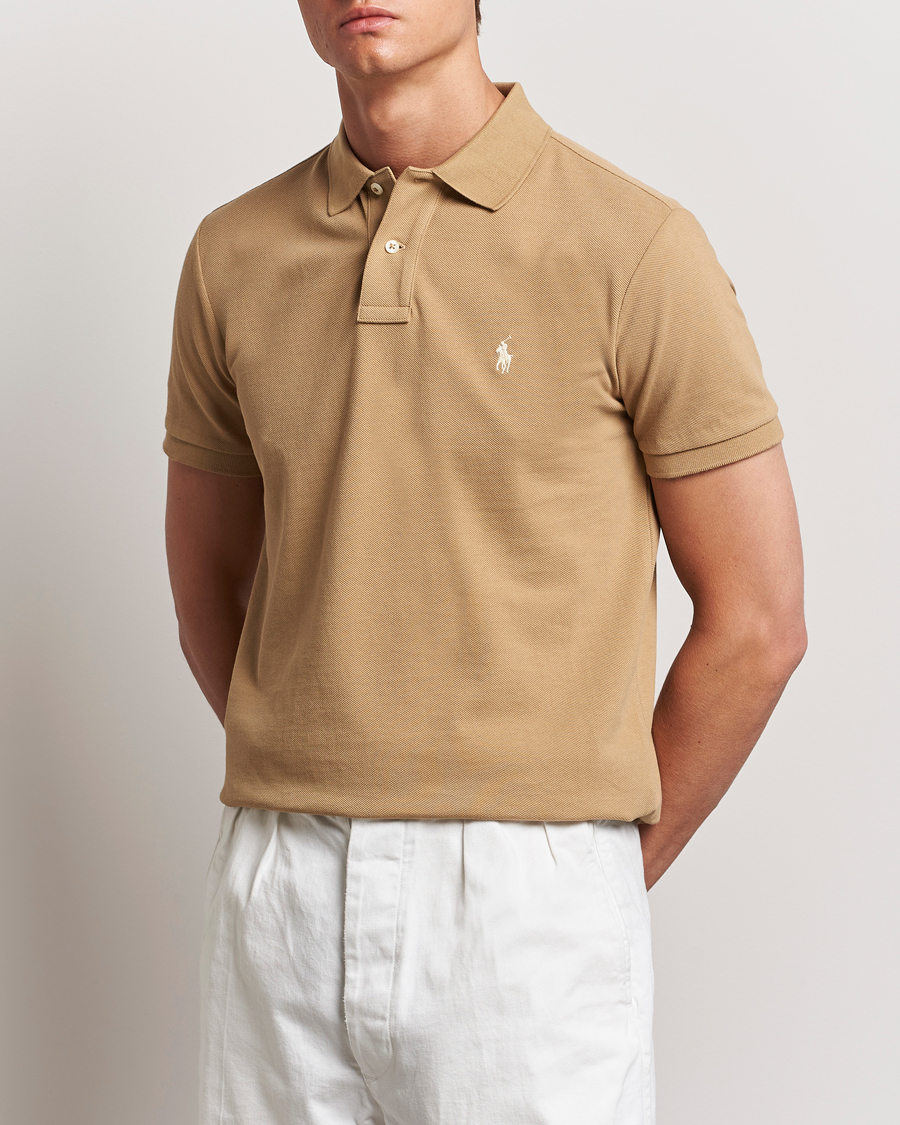 Herren | Poloshirts | Polo Ralph Lauren | Custom Slim Fit Polo Café Tan