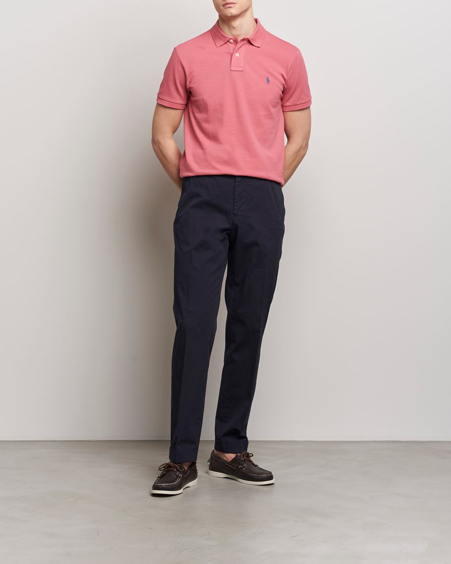 Herren | Poloshirts | Polo Ralph Lauren | Custom Slim Fit Polo Adirondack Red