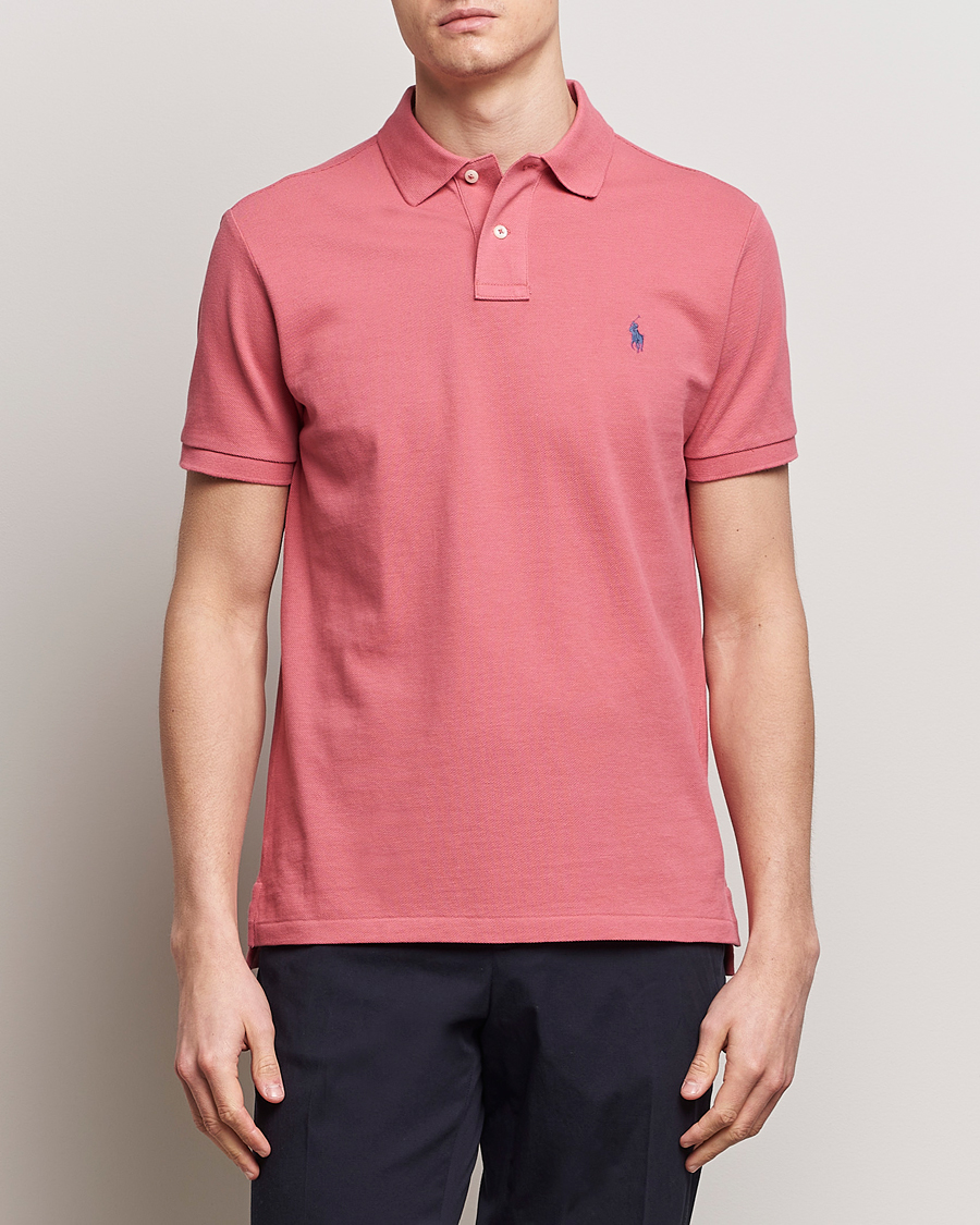 Herren | Poloshirts | Polo Ralph Lauren | Custom Slim Fit Polo Adirondack Red