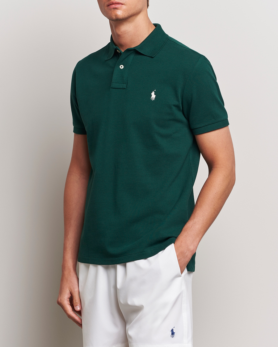 Herren | Poloshirts | Polo Ralph Lauren | Custom Slim Fit Polo Moss Agate