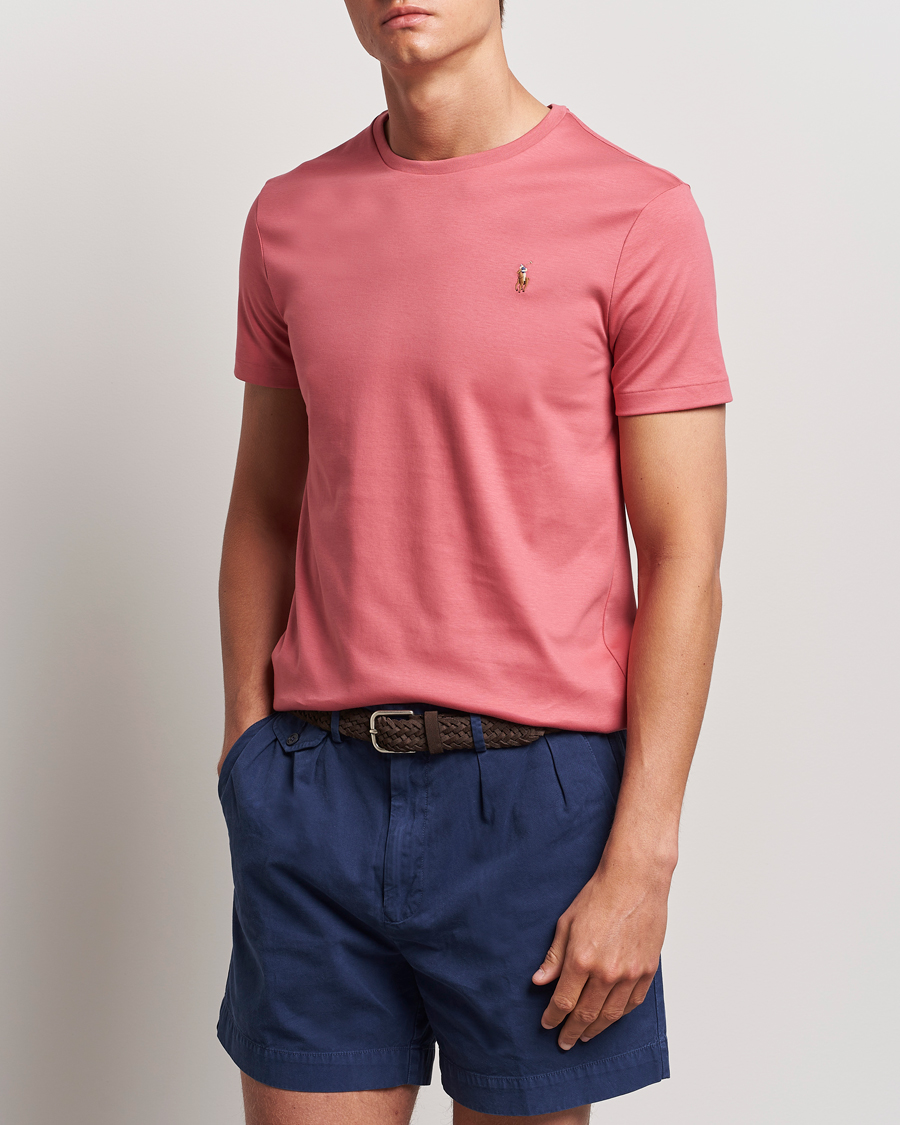 Herren | T-Shirts | Polo Ralph Lauren | Luxury Pima Cotton Crew Neck T-Shirt Adirondack Red