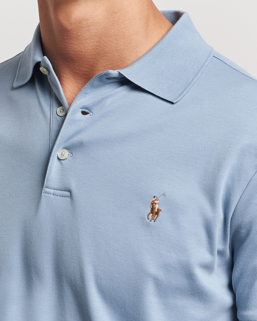 Herren | Poloshirts | Polo Ralph Lauren | Luxury Pima Cotton Polo Vessel Blue