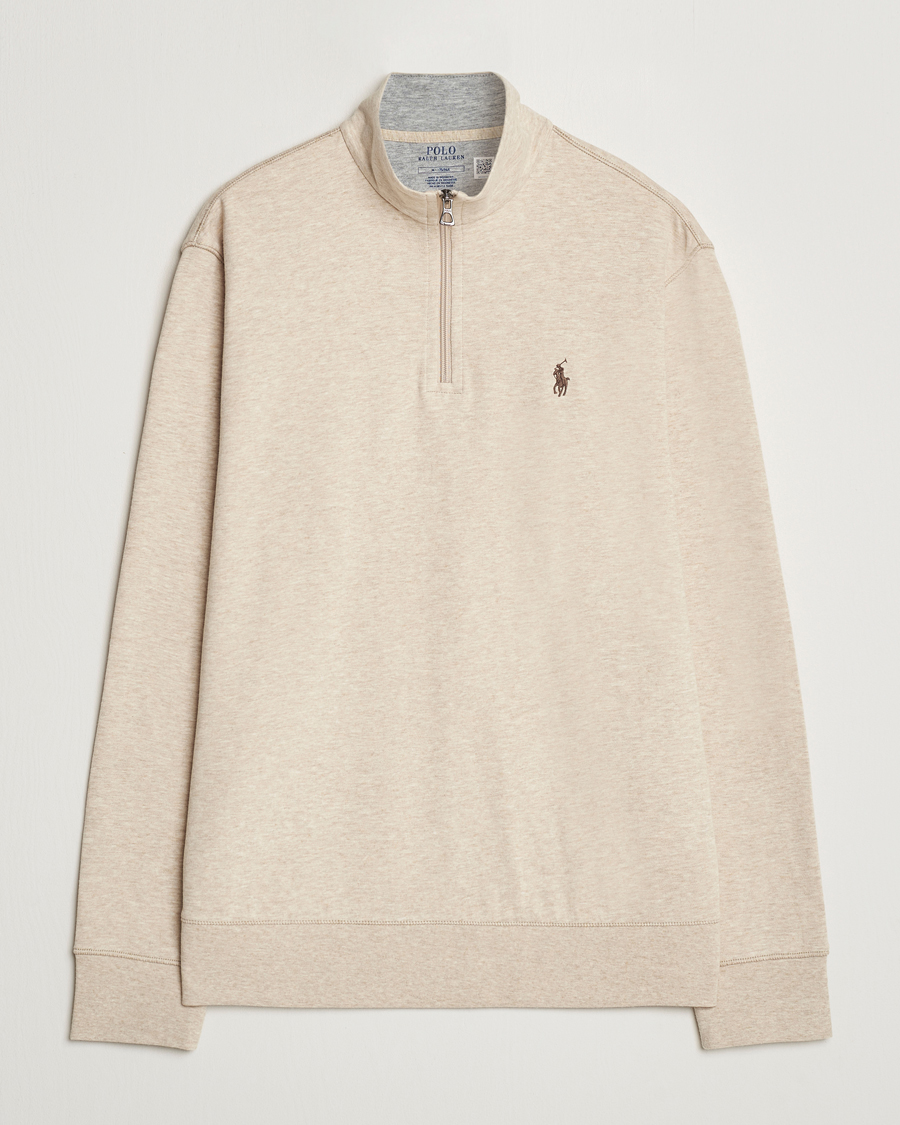 Herren | Pullover | Polo Ralph Lauren | Tech Double Knit Half Zip Expedition Dune Heather