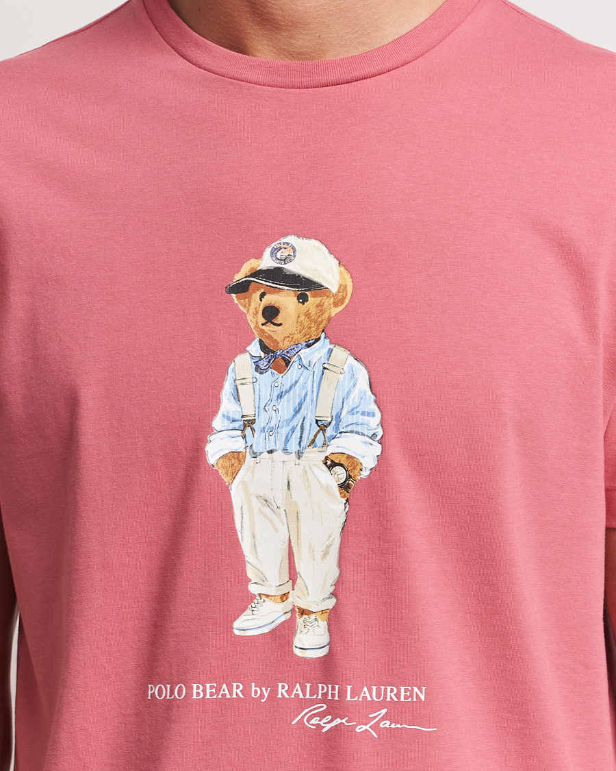 Herren | T-Shirts | Polo Ralph Lauren | Printed Hemingway Bear T-Shirt Adirondack Red