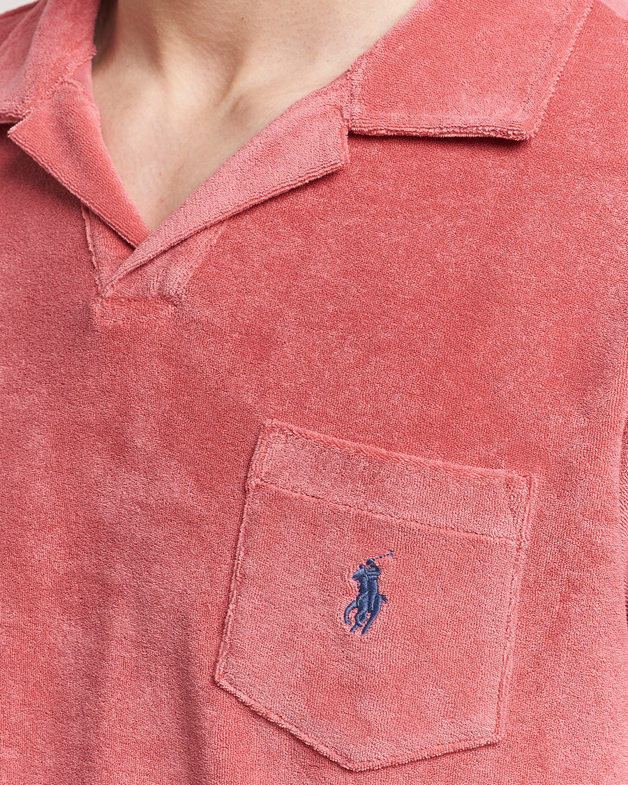 Herren | Poloshirts | Polo Ralph Lauren | Cotton Terry Open Collar Polo Adirondack Red