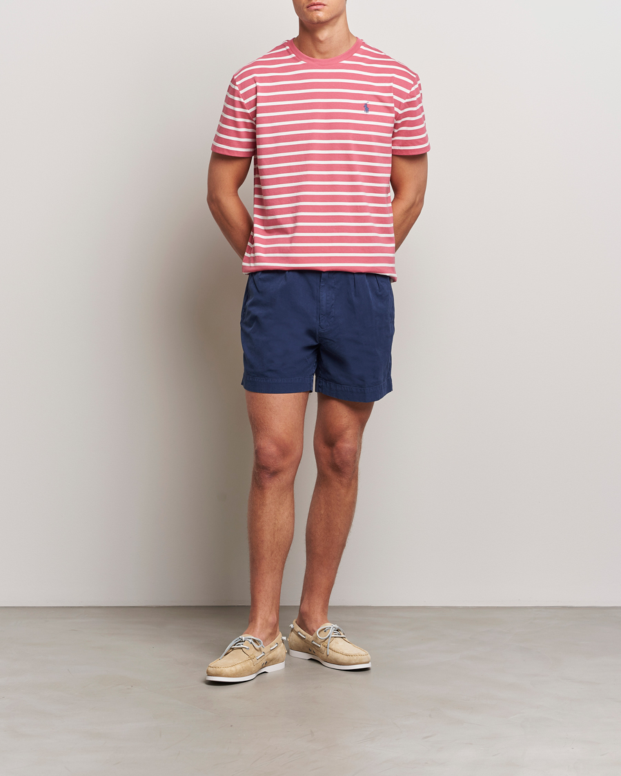 Herren | T-Shirts | Polo Ralph Lauren | Striped Crew Neck T-Shirt Adirondack Red/Nevis