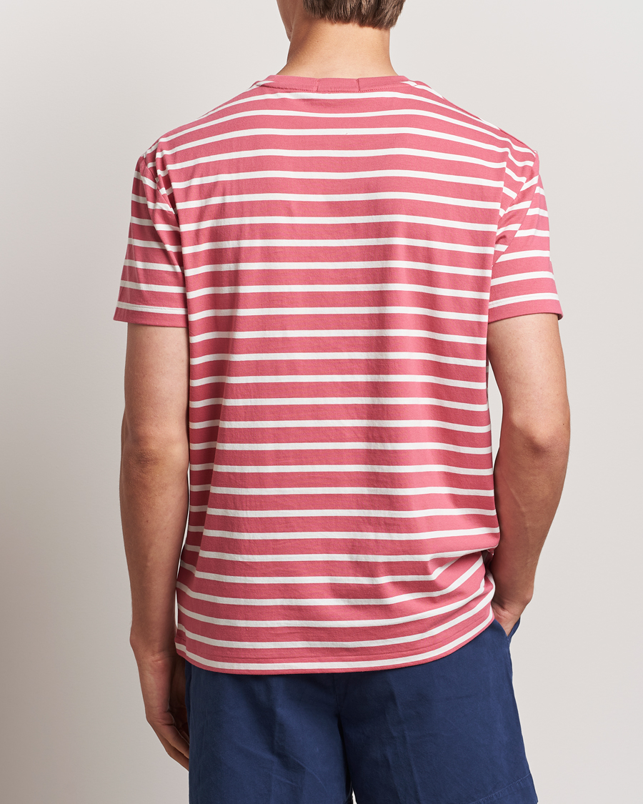Herren | T-Shirts | Polo Ralph Lauren | Striped Crew Neck T-Shirt Adirondack Red/Nevis