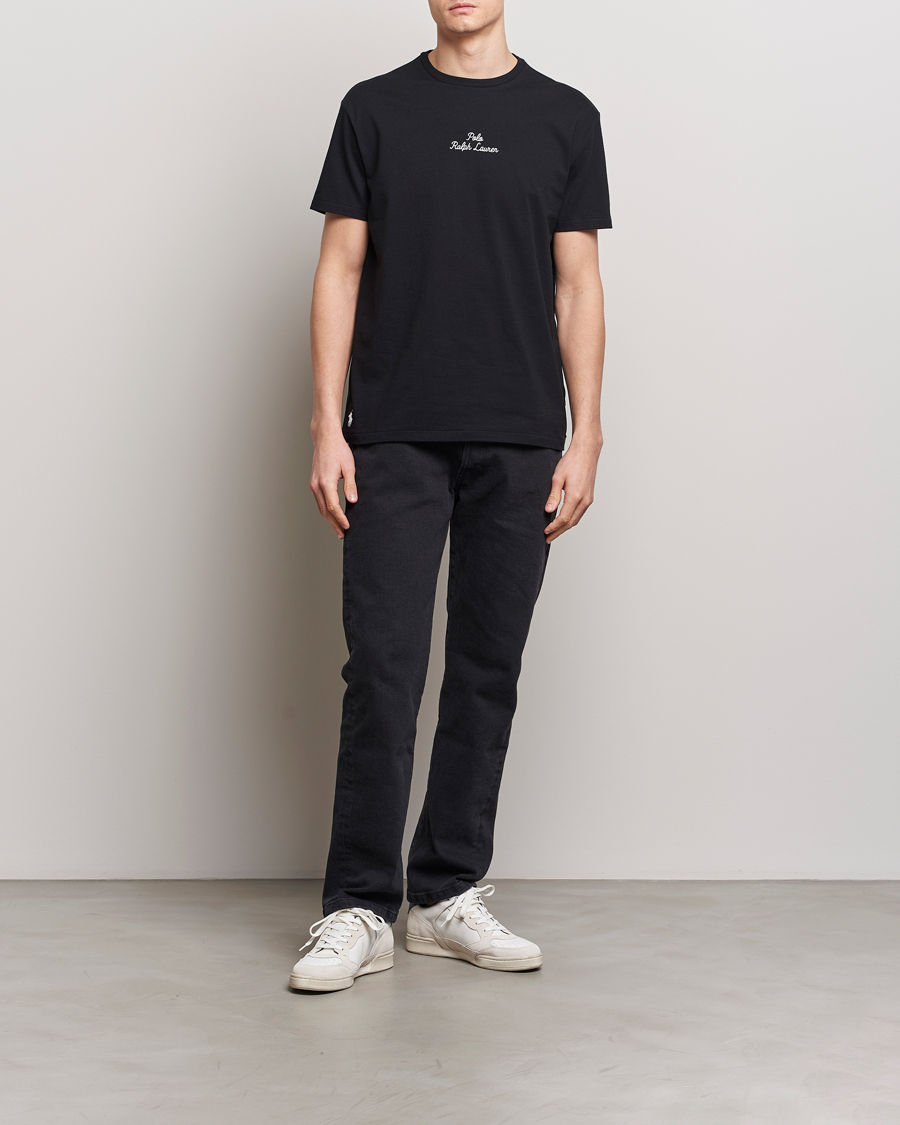 Herren | T-Shirts | Polo Ralph Lauren | Center Logo Crew Neck T-Shirt Polo Black