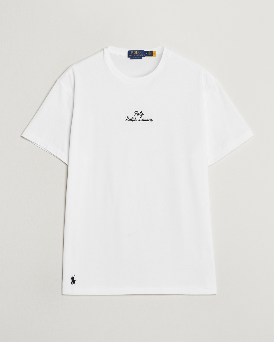 Herren | T-Shirts | Polo Ralph Lauren | Center Logo Crew Neck T-Shirt White