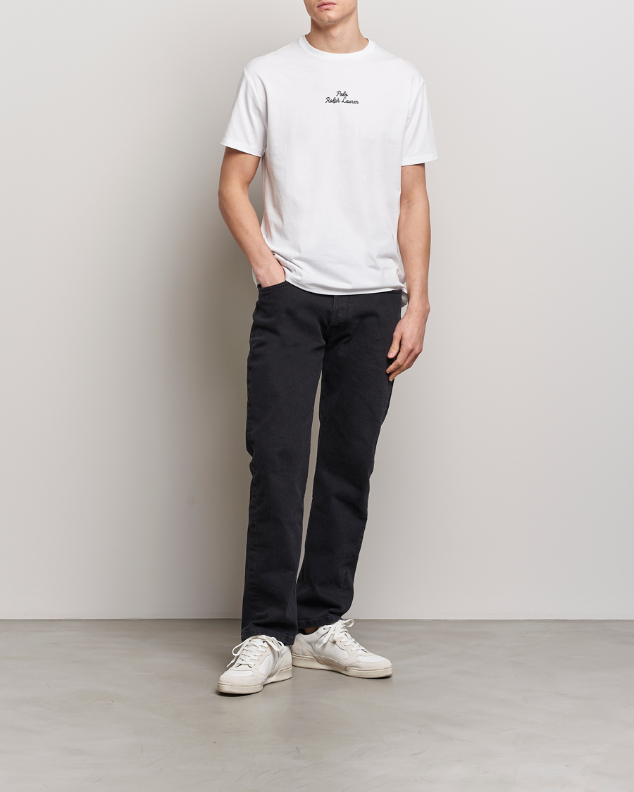 Herren | T-Shirts | Polo Ralph Lauren | Center Logo Crew Neck T-Shirt White