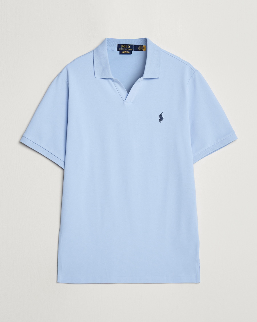 Herren | Poloshirts | Polo Ralph Lauren | Classic Fit Open Collar Polo Office Blue