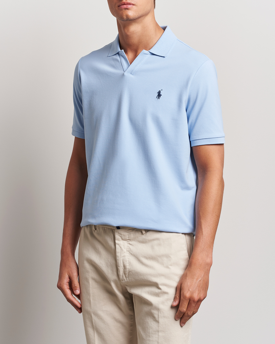 Herren | Poloshirts | Polo Ralph Lauren | Classic Fit Open Collar Polo Office Blue