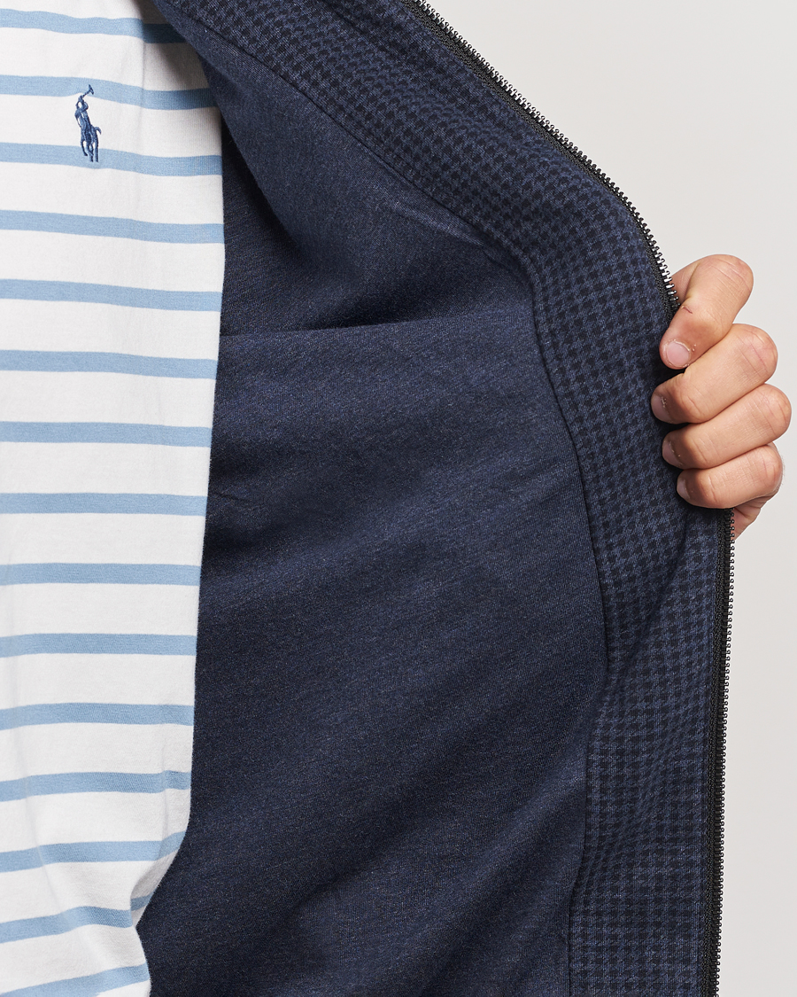 Herren | Jacken | Polo Ralph Lauren | Double Knit Dogtooth Baracuda Jacket Vintage Navy