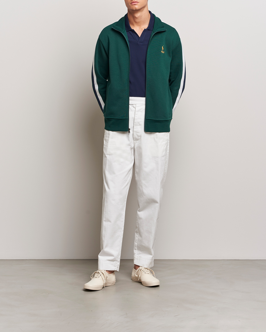 Herren | Pullover | Polo Ralph Lauren | Double Knit Taped Track Jacket Moss Agate