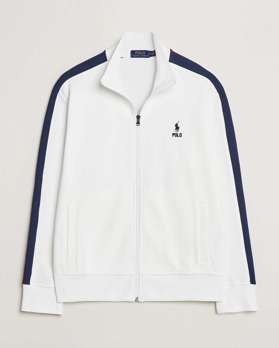 Herren | Pullover | Polo Ralph Lauren | Double Knit Taped Track Jacket White