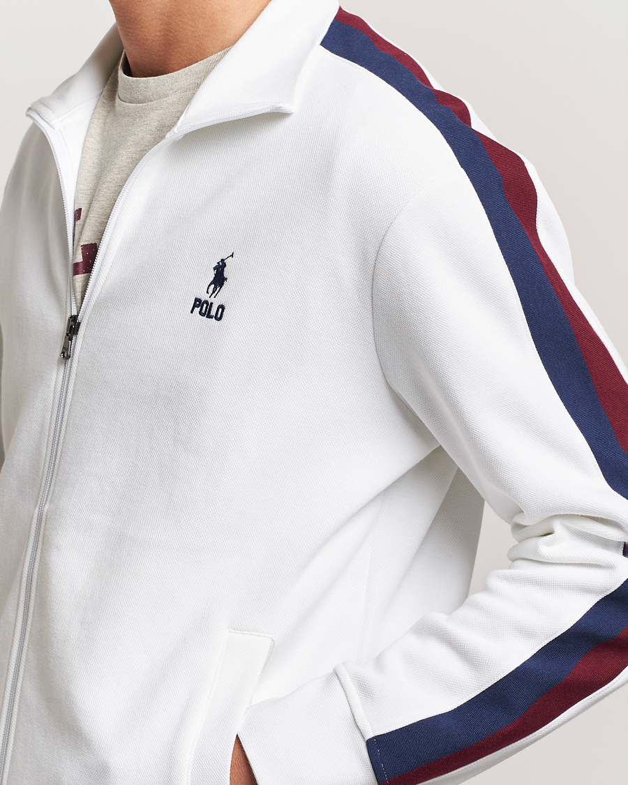 Herren | Pullover | Polo Ralph Lauren | Double Knit Taped Track Jacket White