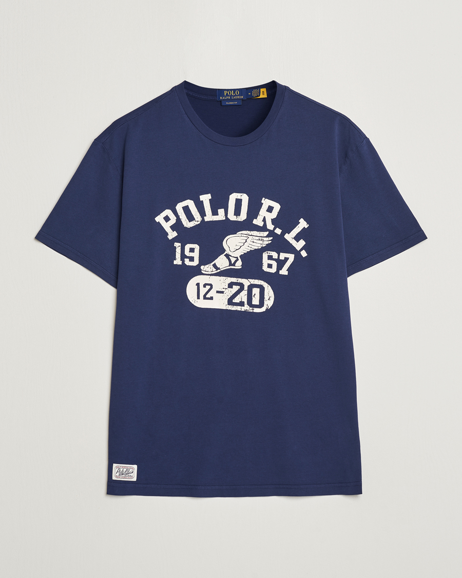Herren | T-Shirts | Polo Ralph Lauren | Graphic Crew Neck T-Shirt Cruise Navy