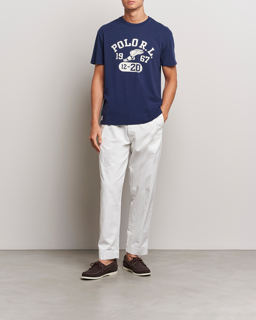 Herren | T-Shirts | Polo Ralph Lauren | Graphic Crew Neck T-Shirt Cruise Navy