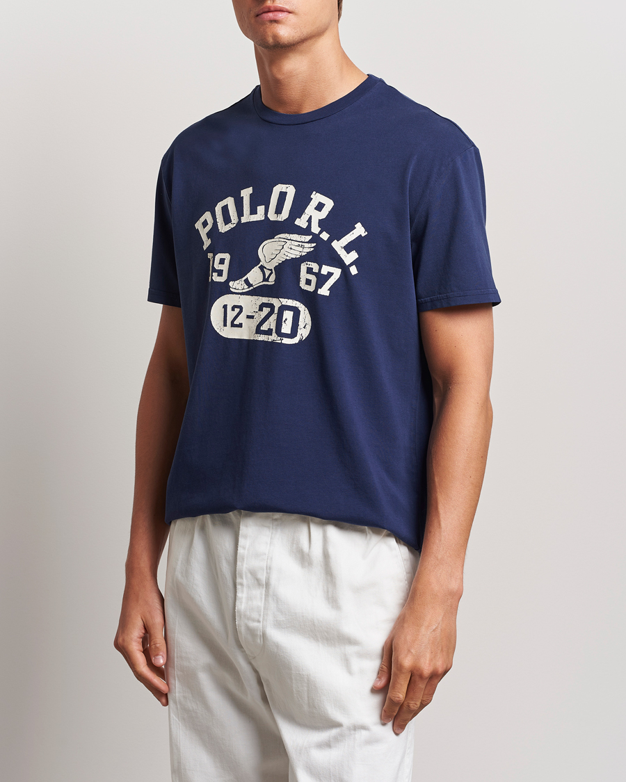 Herren | T-Shirts | Polo Ralph Lauren | Graphic Crew Neck T-Shirt Cruise Navy