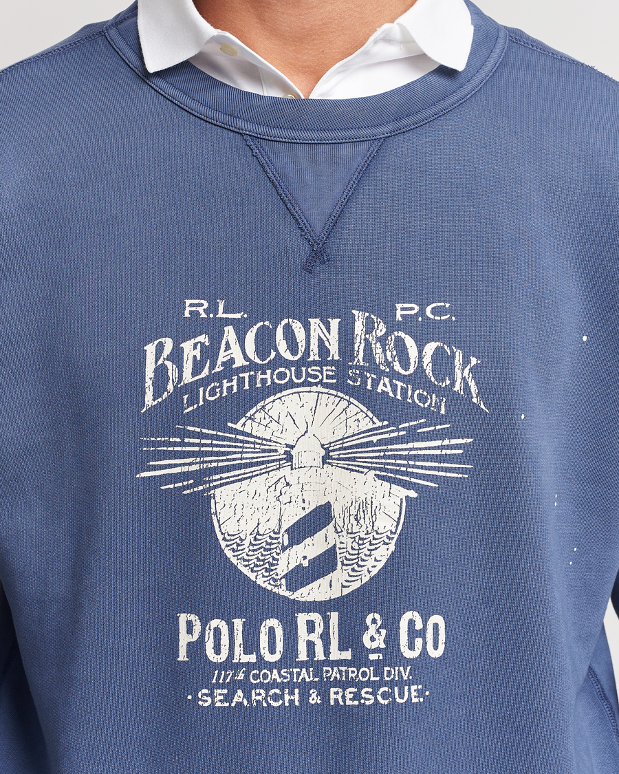 Herren | Pullover | Polo Ralph Lauren | Graphic Fleece Sweatshirt Blue Heaven