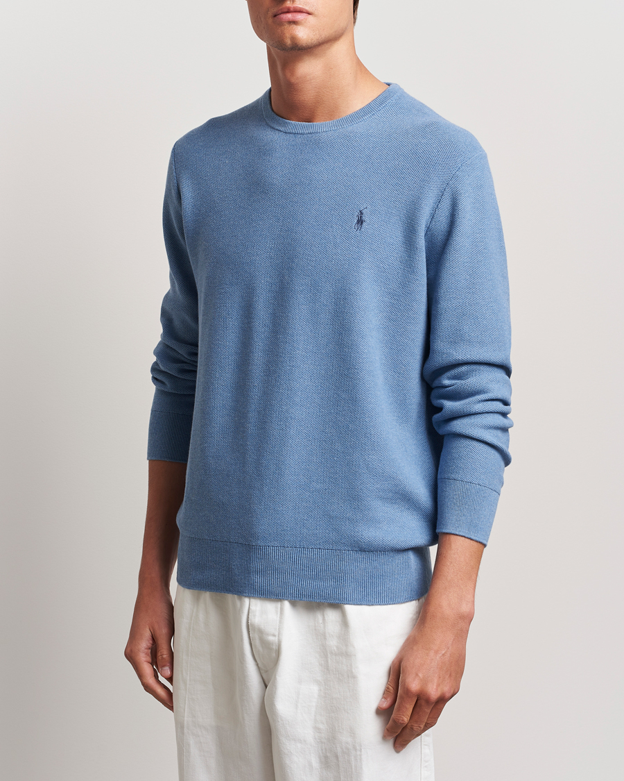 Herren | Pullover | Polo Ralph Lauren | Textured Crew Neck Sweater Lake Heather