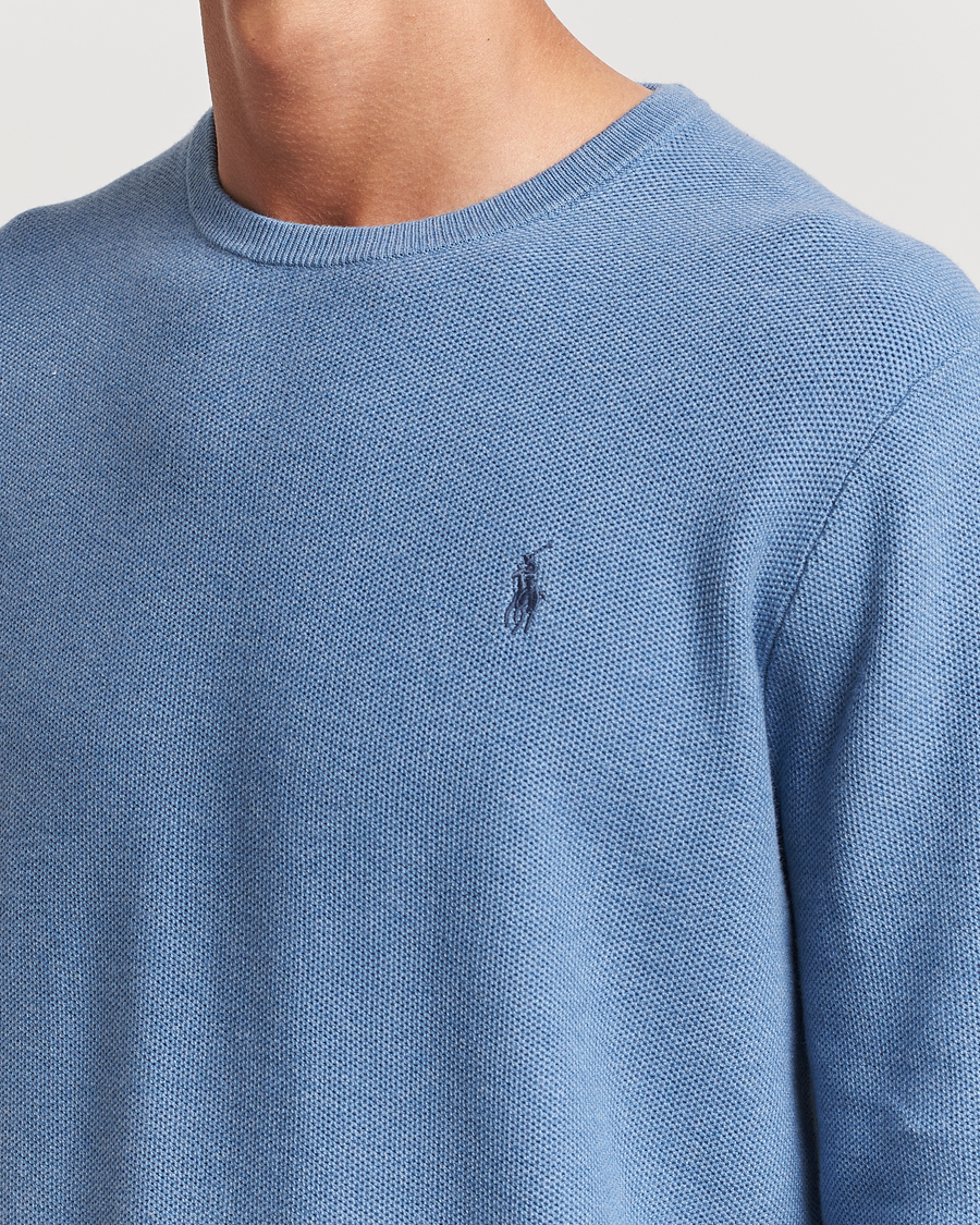 Herren | Pullover | Polo Ralph Lauren | Textured Crew Neck Sweater Lake Heather
