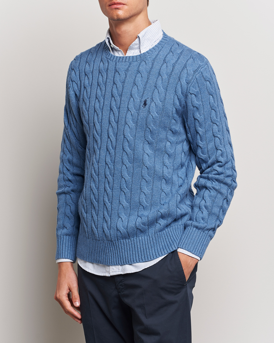 Herren | Pullover | Polo Ralph Lauren | Cotton Cable Pullover Lake Heather