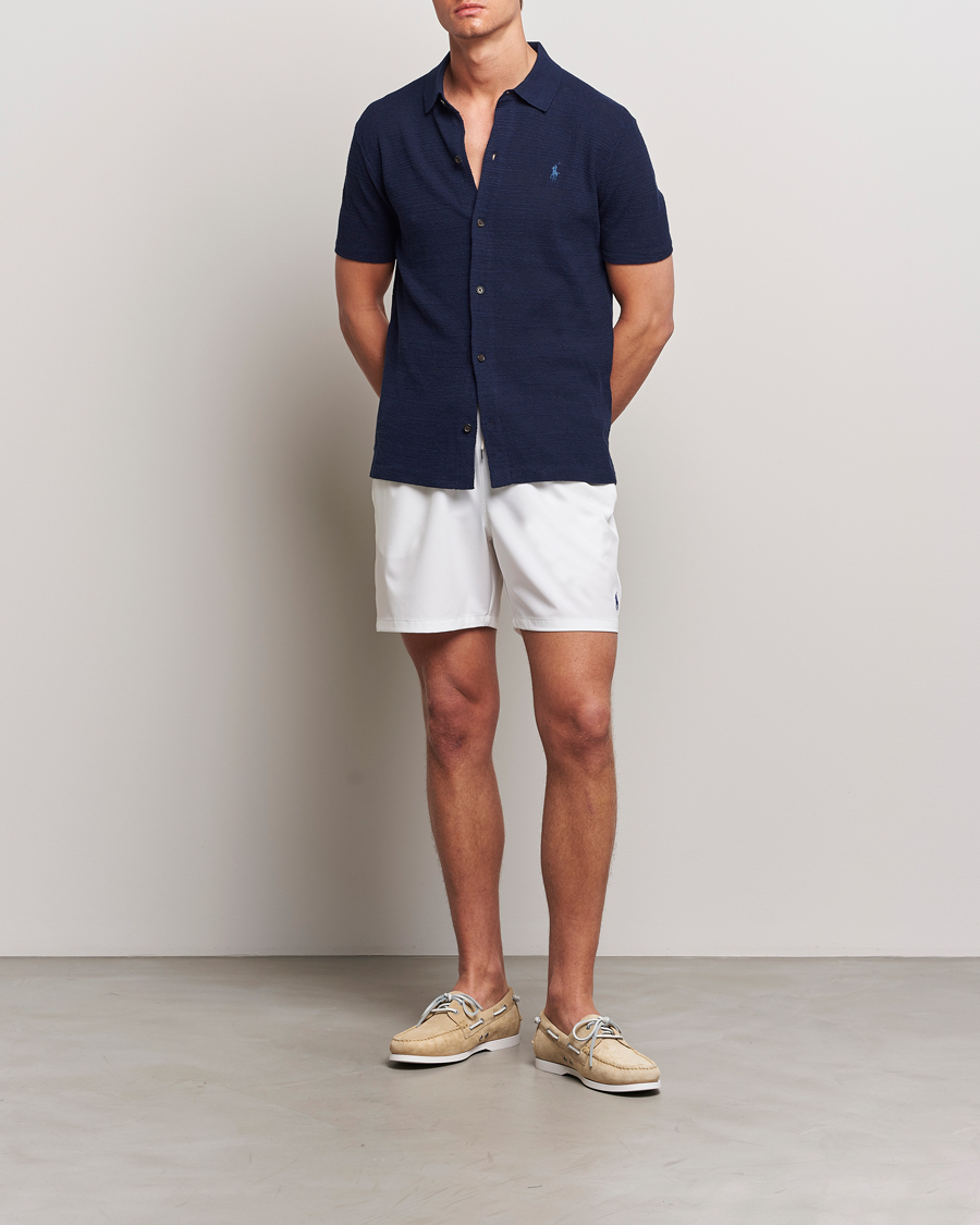 Herren | Hemden | Polo Ralph Lauren | Textured Knitted Short Sleeve Shirt Bright Navy