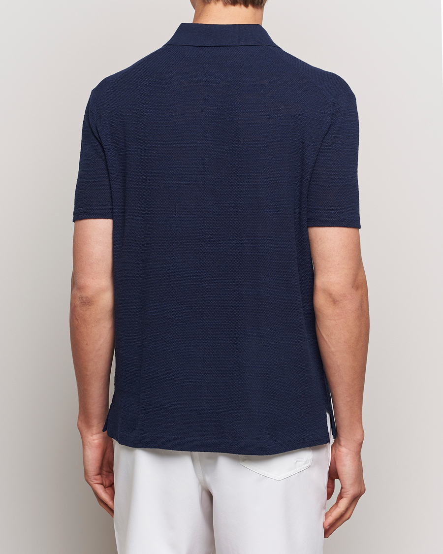 Herren | Hemden | Polo Ralph Lauren | Textured Knitted Short Sleeve Shirt Bright Navy