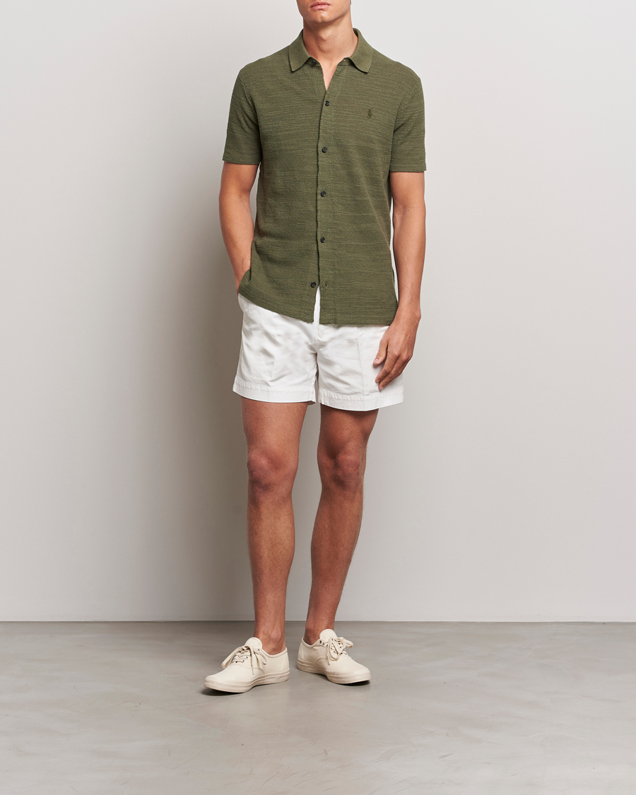 Herren | Hemden | Polo Ralph Lauren | Textured Knitted Short Sleeve Shirt Thermal Green